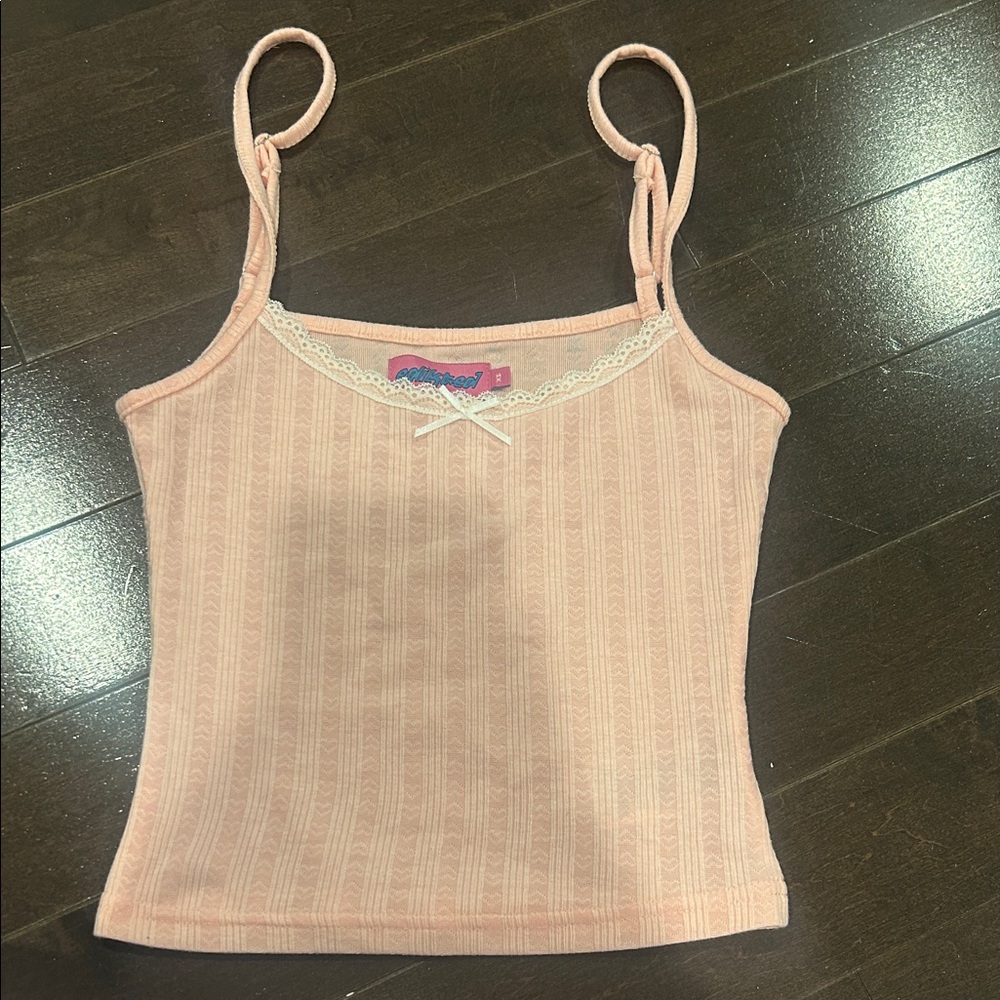 Edikted Blush Camisole with Lace Detail